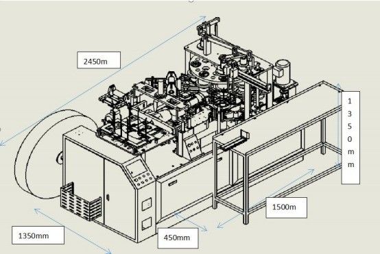 Высокая скорость 65-70pcs/Min Бумажная пластинка дуновение изготовления машины для одноразовых суповых мисок
