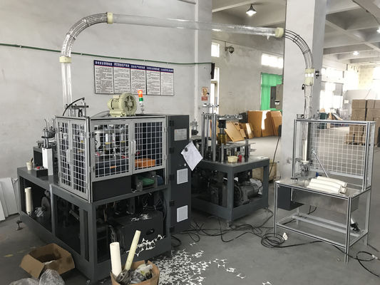 Продовольственный магазин Бумажная стаканка изготовление машины Производственная линия 3-16 унций Одно/двойной PE покрытой бумаги Спецификация 150-350 GSM